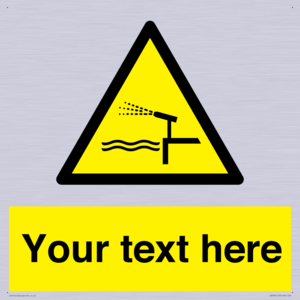 Custom warning water cannon